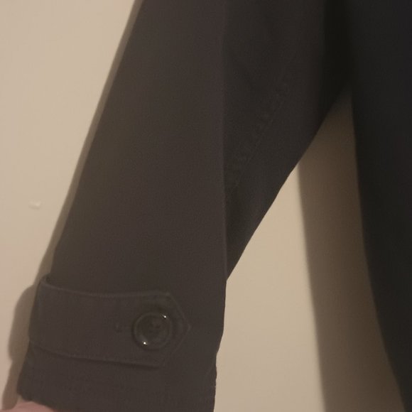 Vintage Plc Original Navy Blue Pea Coat Button Up Ladies Small 5/6 - Picture 5 of 5